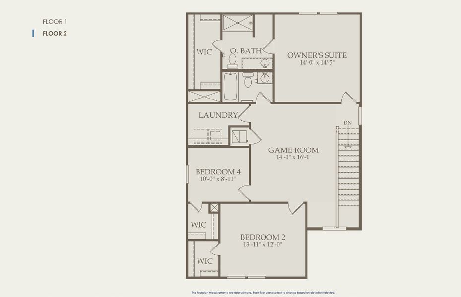 Lincoln Floor Plan, Quick Move-In Home, Floor 2