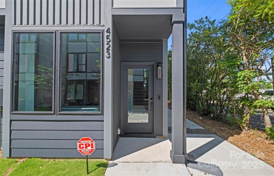 Exterior details and patio area of a home in , Charlotte (Image 2). Exterior details and patio area of a home in , Charlotte (Image 2).