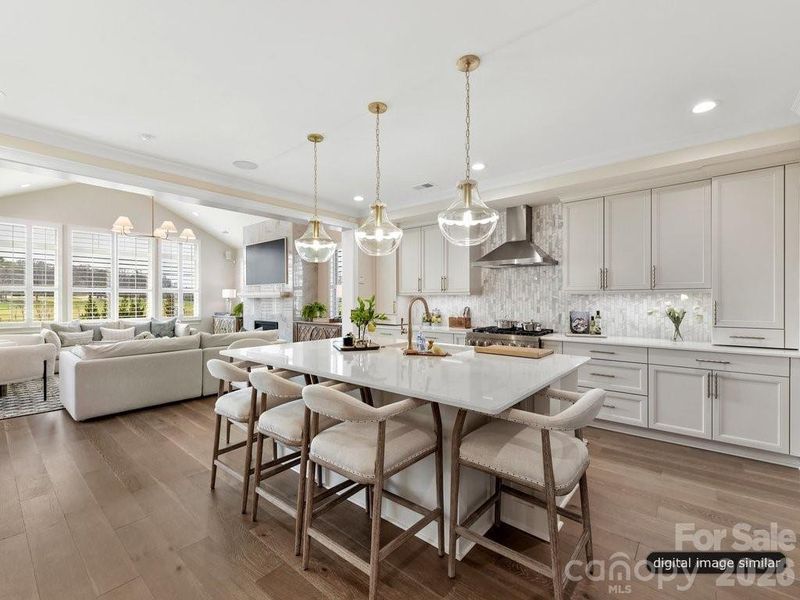 Furnished interior view inside a new home in , Davidson (Image 22).