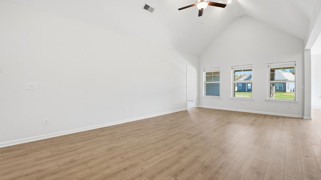 great room view with vaulted ceiling great room view with vaulted ceiling