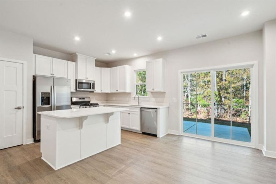 Furnished interior view inside a new home in Crescent Cove, Summerville (Image 4). Furnished interior view inside a new home in Crescent Cove, Summerville (Image 4).