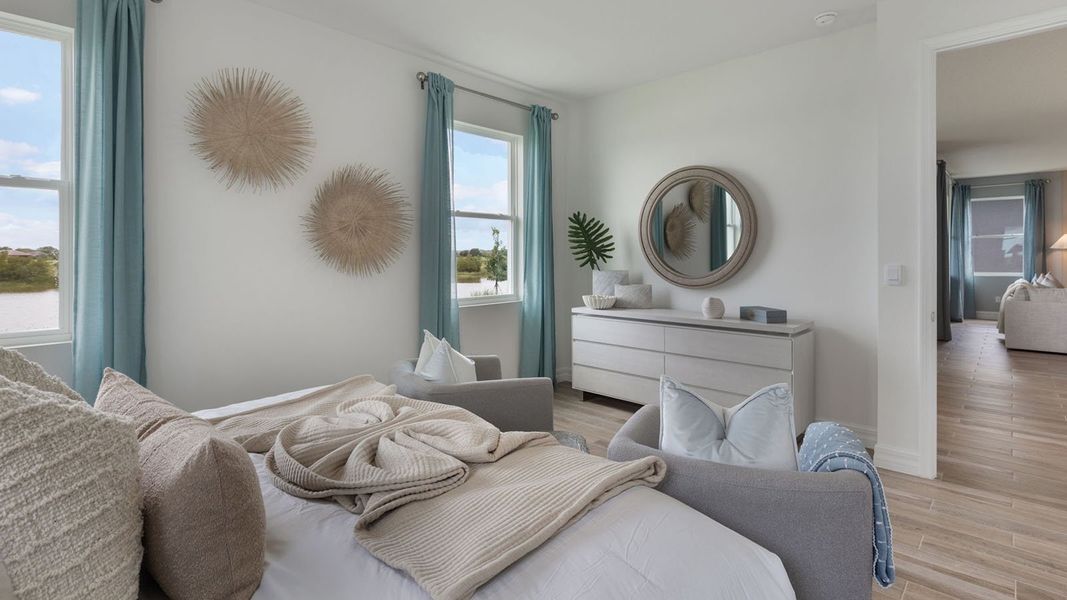 Representative furnished interior of a home built from the DENHAM by D.R. Horton in Lakes of Mount Dora, Mount Dora (Image 19).