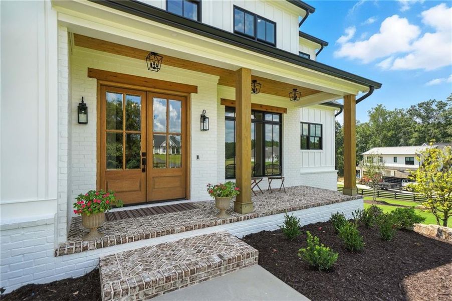 Front exterior of a new home in , Canton, GA, highlighting curb appeal (Image 30).