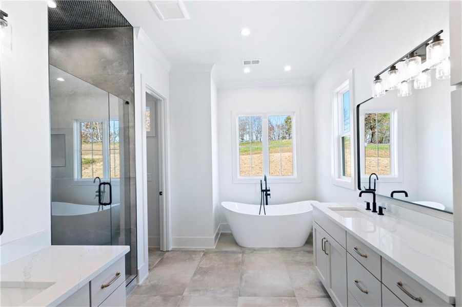 Furnished interior view inside a new home in , Blairsville (Image 16).