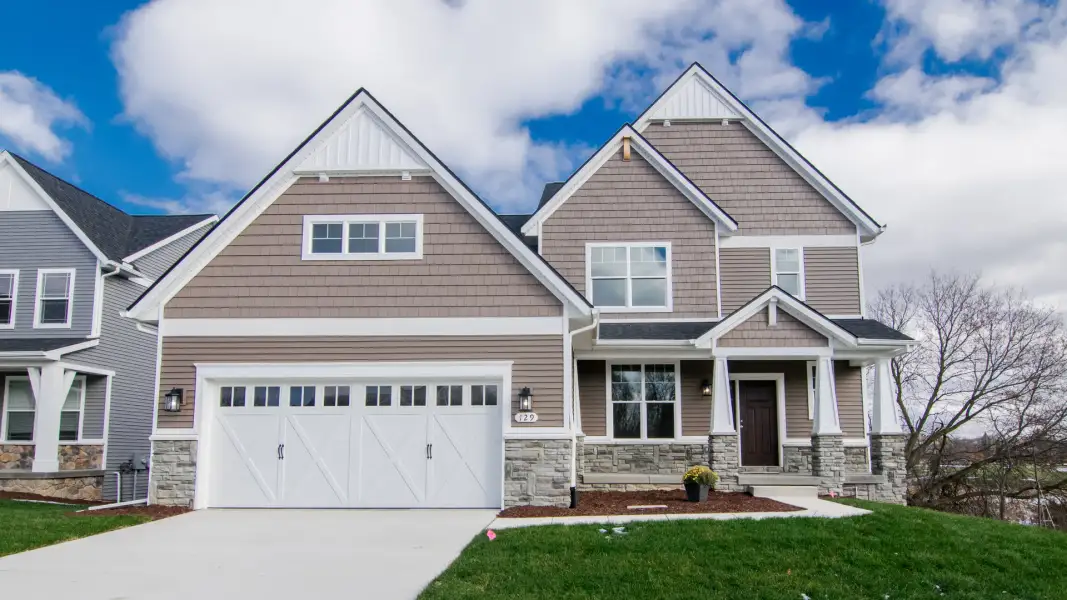 Representative exterior photo of a completed home built from the The Hartland by Norfolk Homes in Offsite Builds Southern Michigan, Ann Arbor, MI (Image 29).
