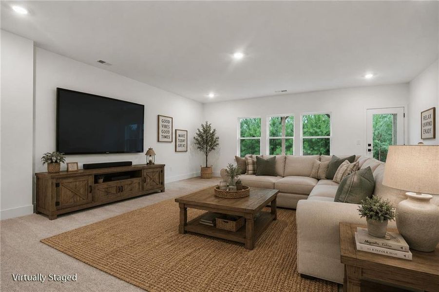 Furnished interior view inside a new home in Thunder Ridge, Dawsonville (Image 17).