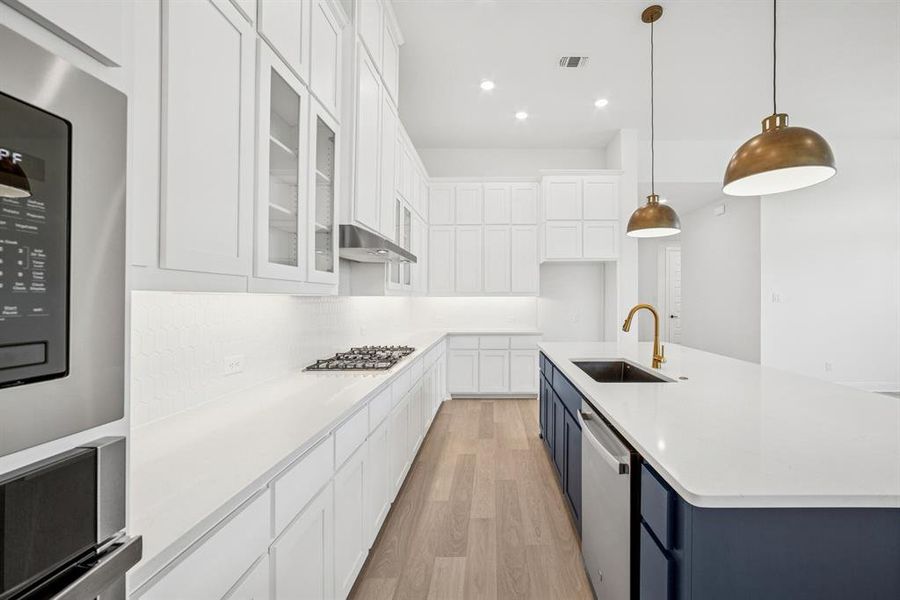 Furnished interior view inside a new home in Karis - Village Series, Crowley (Image 12). Furnished interior view inside a new home in Karis - Village Series, Crowley (Image 12).