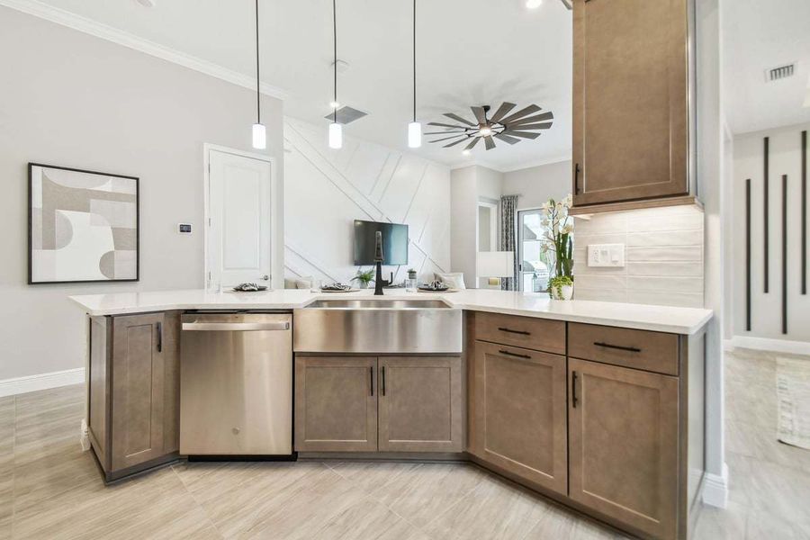 Representative furnished interior of a home built from the 50' Sweetwater by William Ryan Homes in Tamarack at Two Rivers, Zephyrhills (Image 39).