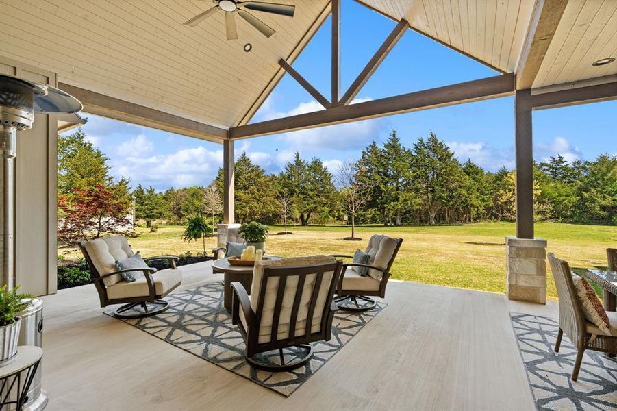 Exterior details and patio area of a home in , Caddo Mills (Image 2). Exterior details and patio area of a home in , Caddo Mills (Image 2).