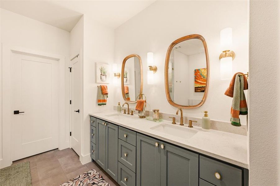 Furnished interior view inside a new home in , Aledo (Image 15).