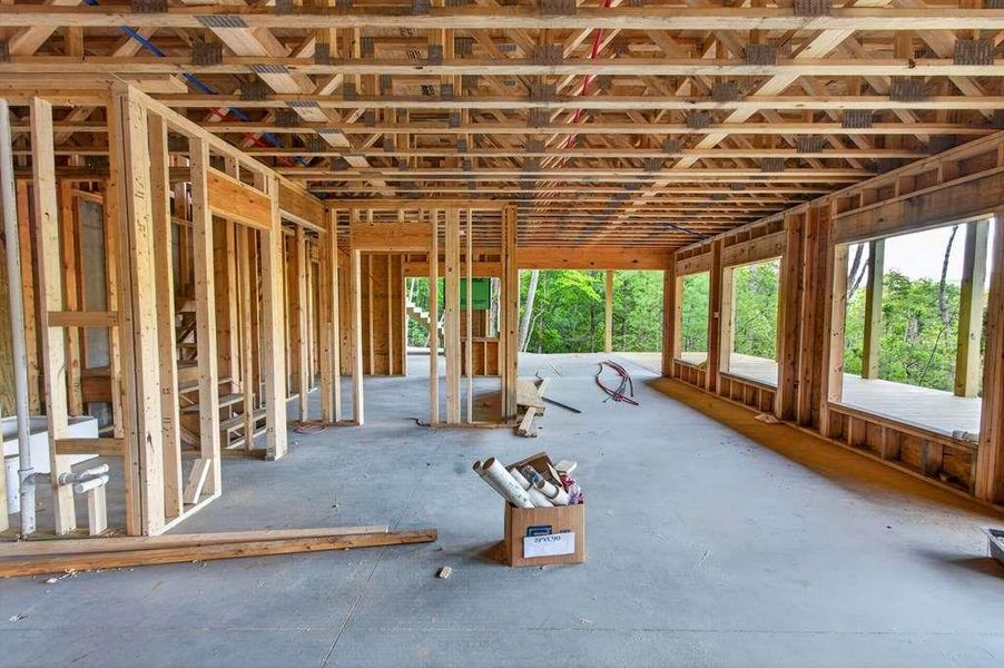 In-progress construction of a new home in , Cherry Log, GA (Image 31).