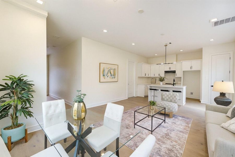 Furnished interior view inside a new home in , Houston (Image 10).