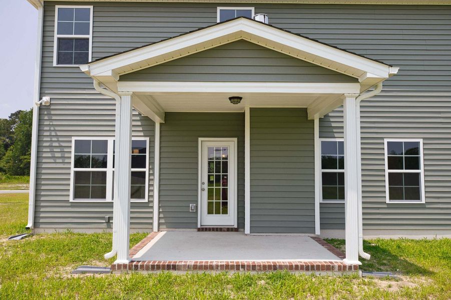 Representative exterior photo of a completed home built from the Clayton by Caviness & Cates Communities in Bartlett Manor, Youngsville, NC (Image 237).