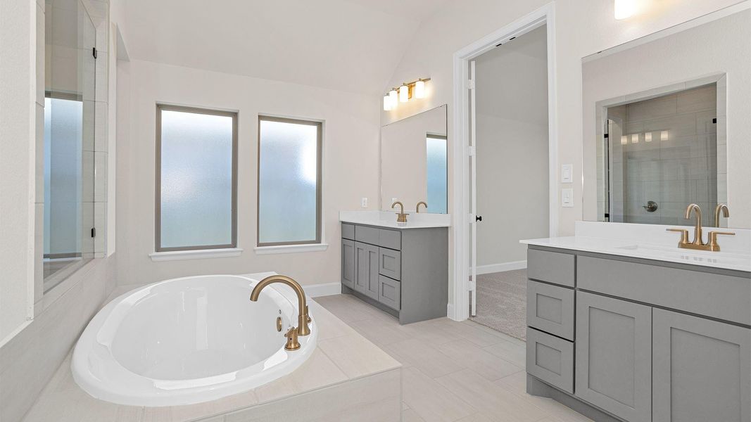 Furnished interior view inside a new home in Bridgeland, Cypress (Image 8). Furnished interior view inside a new home in Bridgeland, Cypress (Image 8).