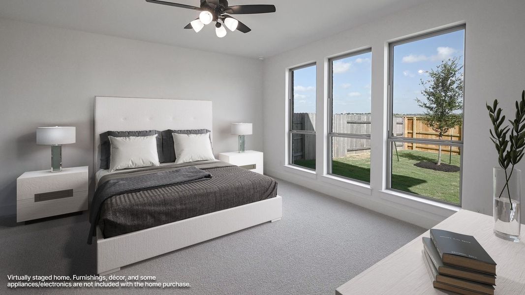 Furnished interior view inside a new home in Crosswinds, Kyle (Image 6).
