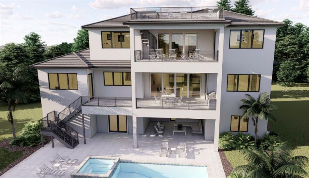 Exterior details and patio area of a home in , Sarasota (Image 3).