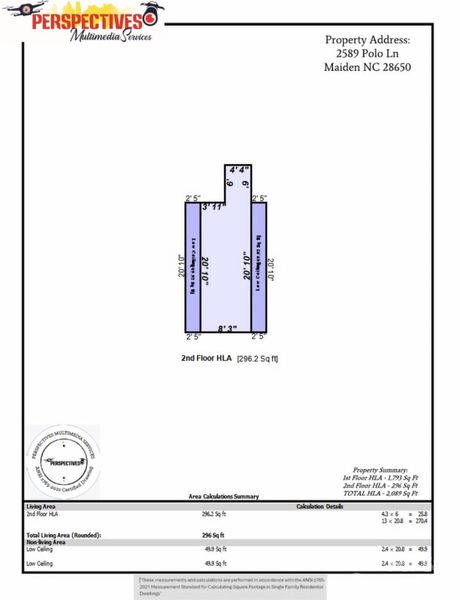 Bonus room measurements - Clearer copy in attachments