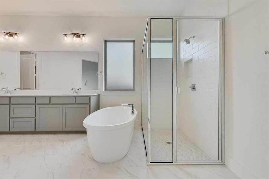 Furnished interior view inside a new home in Estates at Rockhill, Frisco (Image 10).