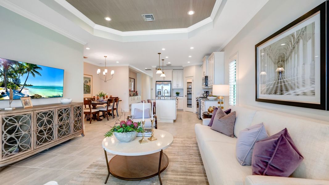 Representative furnished interior of a home built from the Dream 2 by Neal Communities in Verandah, Fort Myers (Image 17).