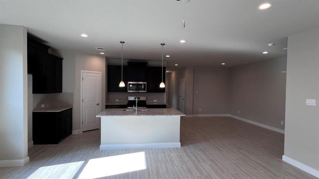 Furnished interior view inside a new home in Bluestem, Rhome (Image 9).