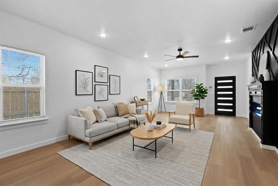 Furnished interior view inside a new home in , Dallas (Image 10).