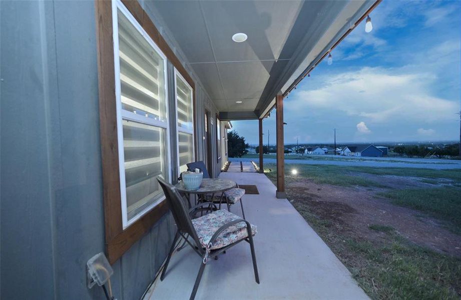 Wide covered front porch Wide covered front porch