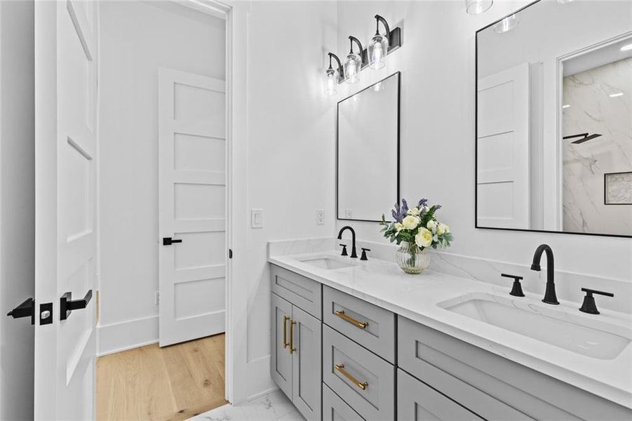 Furnished interior view inside a new home in , Monroe (Image 9).