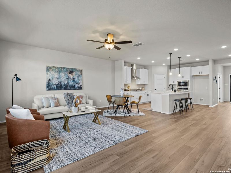 Furnished interior view inside a new home in Horizon Pointe, Converse (Image 19).