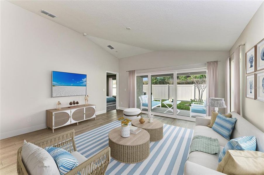 Furnished interior view inside a new home in Crosswind Point, Parrish (Image 5). Furnished interior view inside a new home in Crosswind Point, Parrish (Image 5).