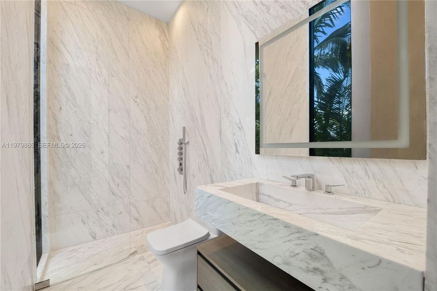 Close-up of interior finishes inside a home in , Miami Beach (Image 17).