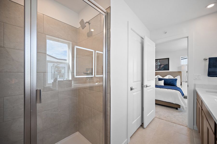 Furnished interior view inside a new home in The Commons at Victory Ridge, Colorado Springs (Image 13).