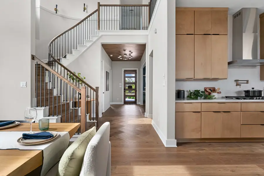 Furnished interior view inside a new home in Heritage, Dripping Springs (Image 7). Furnished interior view inside a new home in Heritage, Dripping Springs (Image 7).