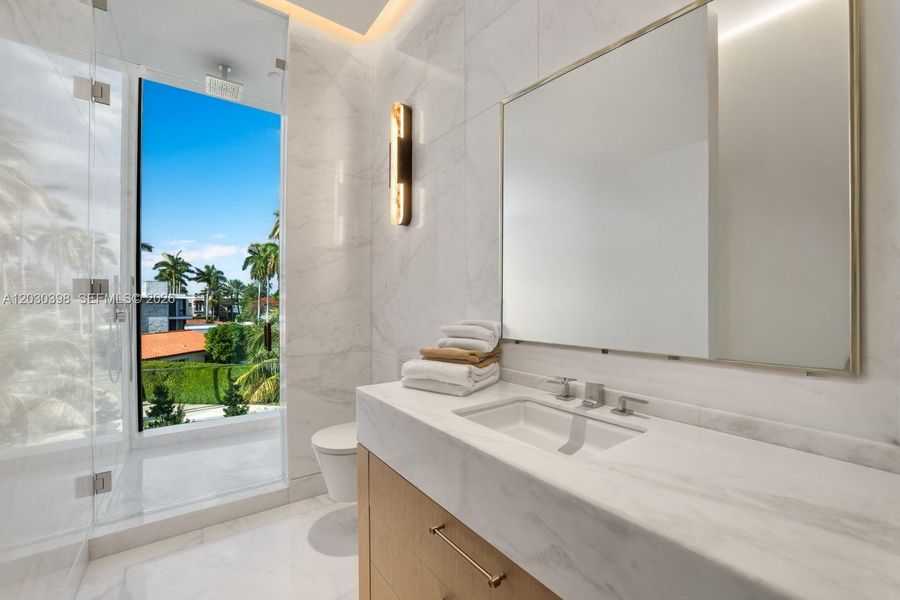 Furnished interior view inside a new home in , Miami Beach (Image 21).