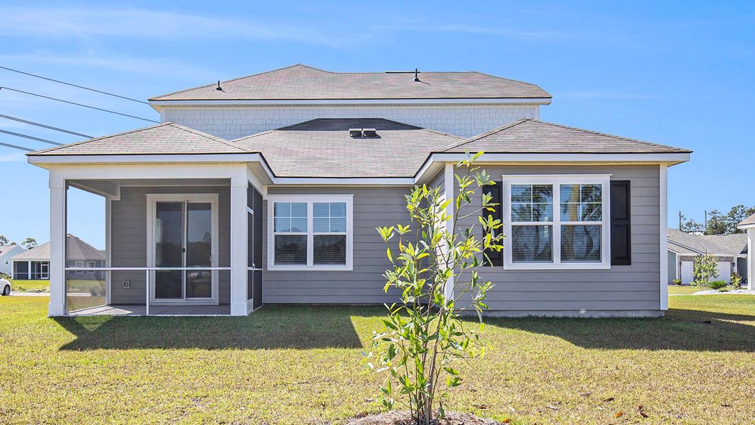 Exterior details and patio area of a home in Auberon Woods, Conway (Image 3).