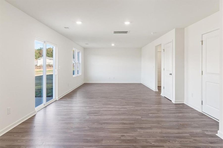 Spacious, unfurnished interior of a new home in The Ridge at Twin Rivers, Covington (Image 15). Spacious, unfurnished interior of a new home in The Ridge at Twin Rivers, Covington (Image 15).