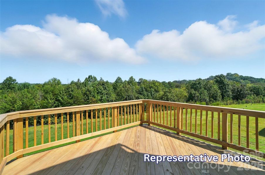 Exterior details and patio area of a home in Enclave at Riverdale, Huntersville (Image 22).