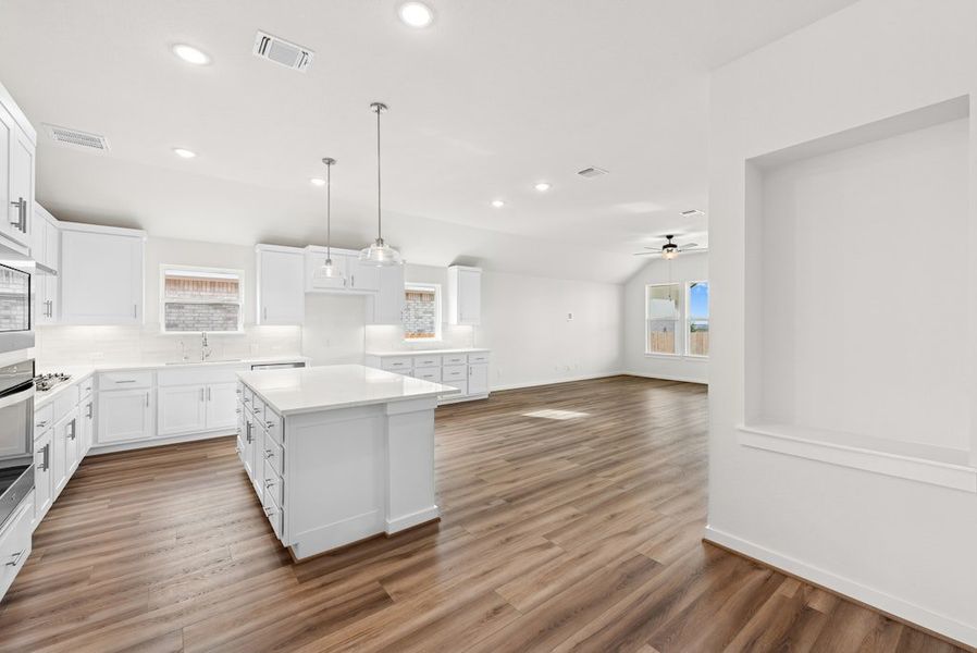 Furnished interior view inside a new home in University Heights, Round Rock (Image 7).