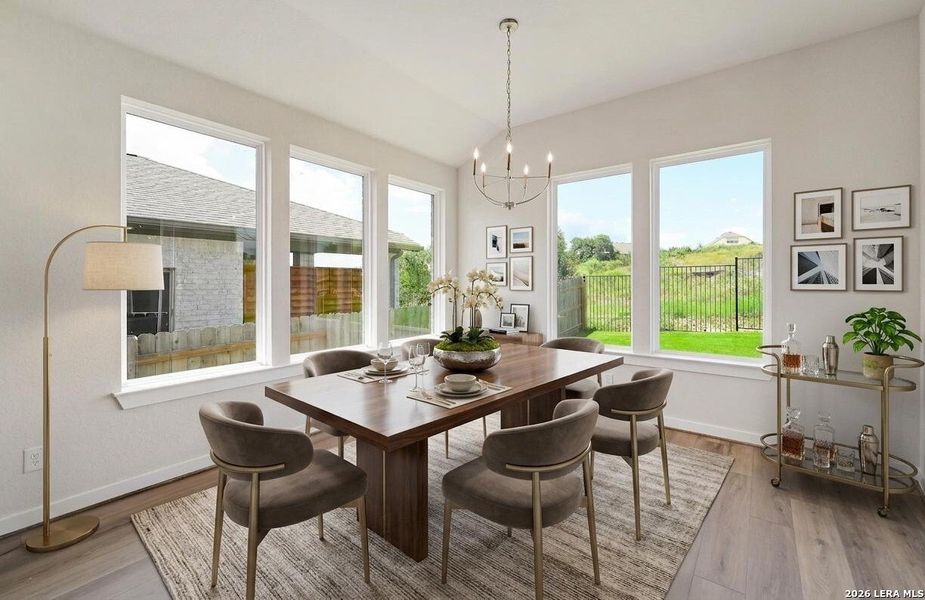 Furnished interior view inside a new home in Meyer Ranch, New Braunfels (Image 12).