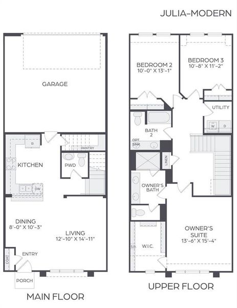 With plenty of space both upstairs and down, our family friendly Julia floor plan is the perfect home for your perfect family!