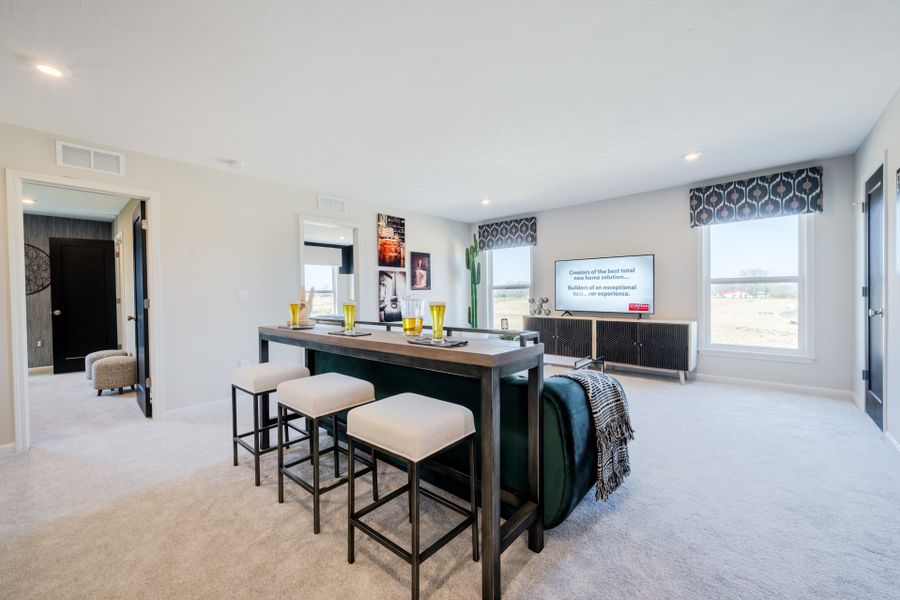 Representative furnished interior of a home built from the Wembley by Fischer Homes in Villas at Gold Creek, Dawsonville (Image 20).