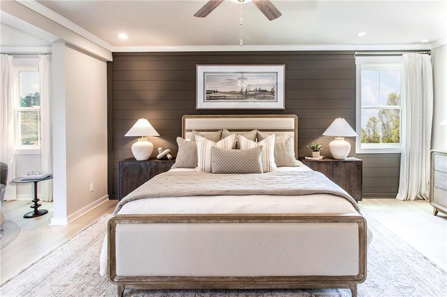 Furnished interior view inside a new home in Poppy at GreenHouse, Marietta (Image 18). Furnished interior view inside a new home in Poppy at GreenHouse, Marietta (Image 18).