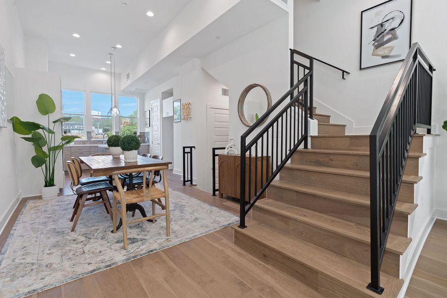 Furnished interior view inside a new home in Bluebonnet Lofts, Austin (Image 11).