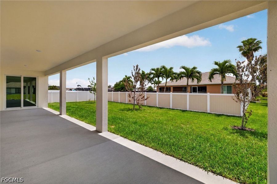 Exterior details and patio area of a home in Cape Coral, Cape Coral (Image 21).