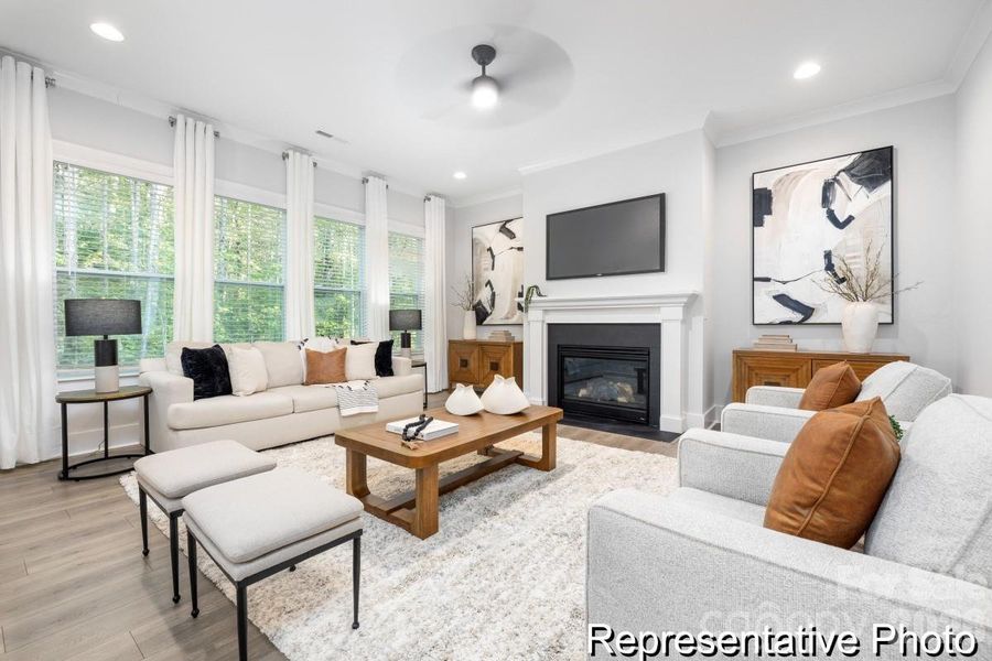 Furnished interior view inside a new home in Whispering Hills, Locust (Image 3).