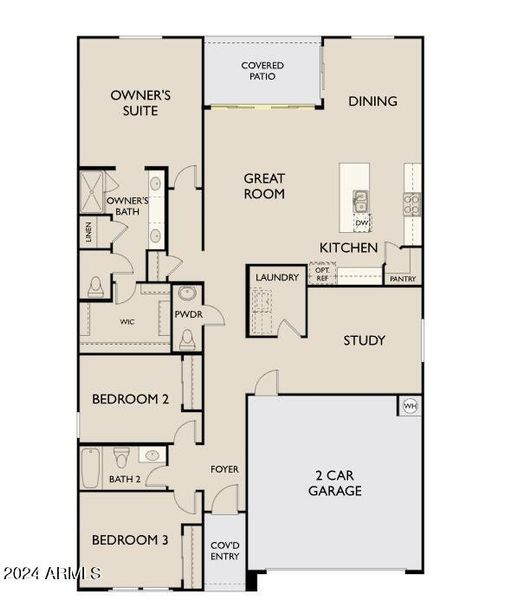 Floorplan (R) - Larkspur - 4-Panel Slide