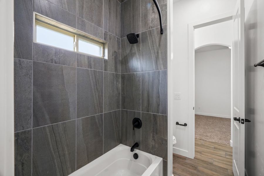 Representative furnished interior of a home built from the Scottsdale by LEH. Homes in Verdancia, El Paso (Image 38).