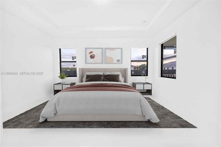 Master Bedroom staged