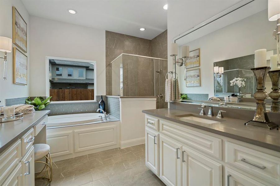 Furnished interior view inside a new home in The Lakes at Parks of Aledo, Aledo (Image 6). Furnished interior view inside a new home in The Lakes at Parks of Aledo, Aledo (Image 6).