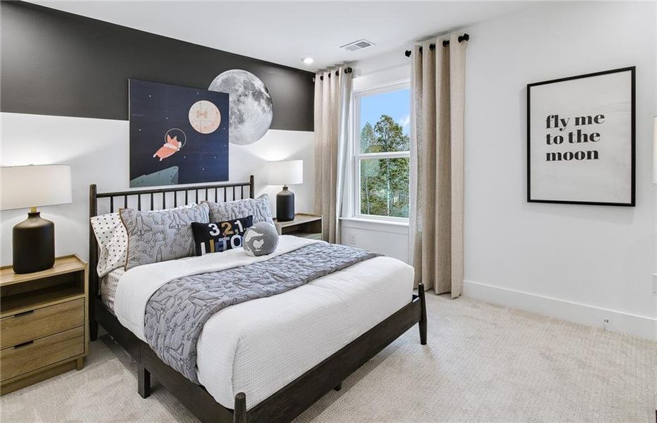 Furnished interior view inside a new home in Rose Creek, Cumming (Image 40).