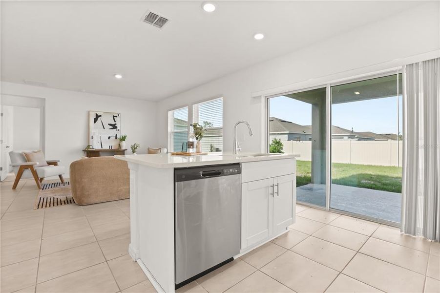 Furnished interior view inside a new home in Liberty Preserve, Leesburg (Image 11).